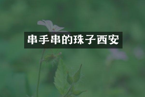 串手串的珠子西安