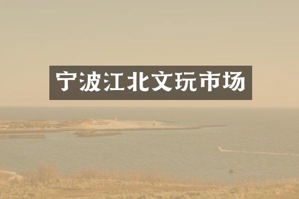 宁波江北文玩市场