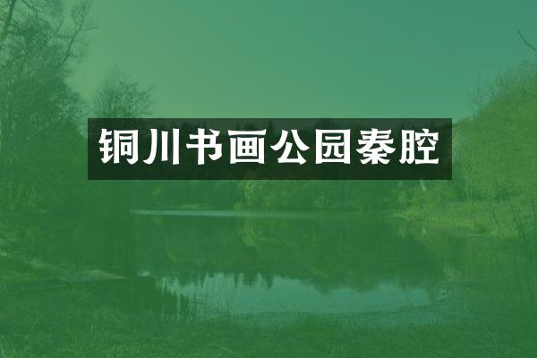 铜川书画公园秦腔