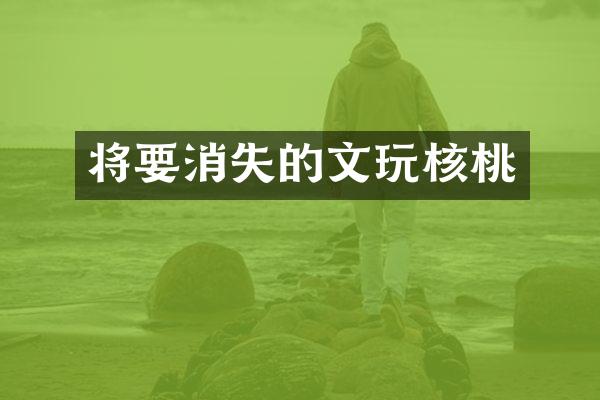 将要消失的文玩核桃