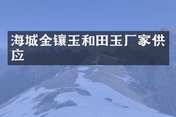 海城金镶玉和田玉厂家供应