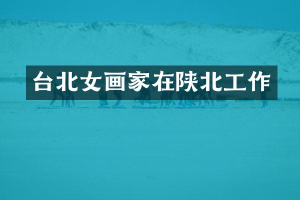 台北女画家在陕北工作