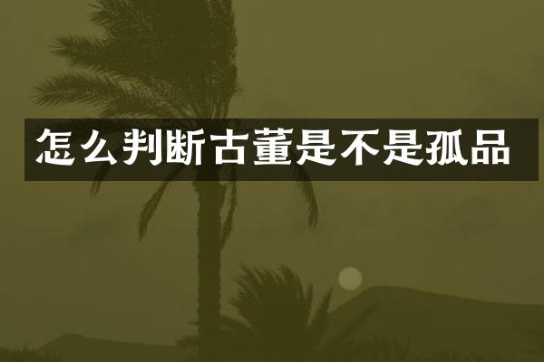 怎么判断古董是不是孤品