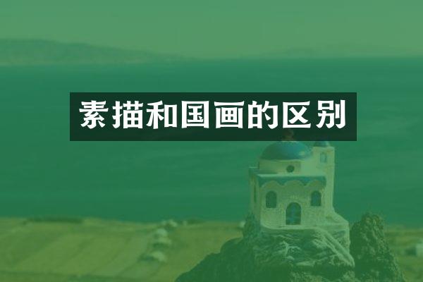 素描和国画的区别