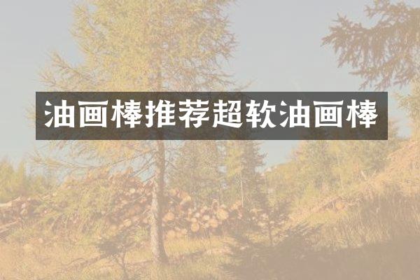 油画棒推荐超软油画棒