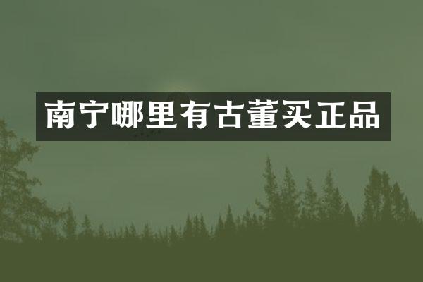 南宁哪里有古董买正品