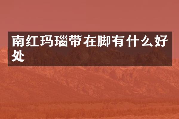 南红玛瑙带在脚有什么好处