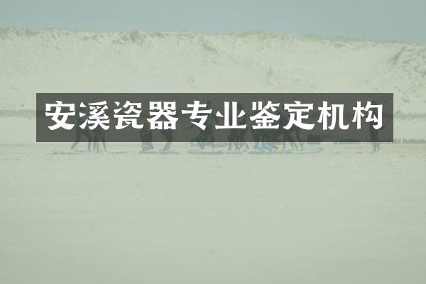 安溪瓷器专业鉴定机构