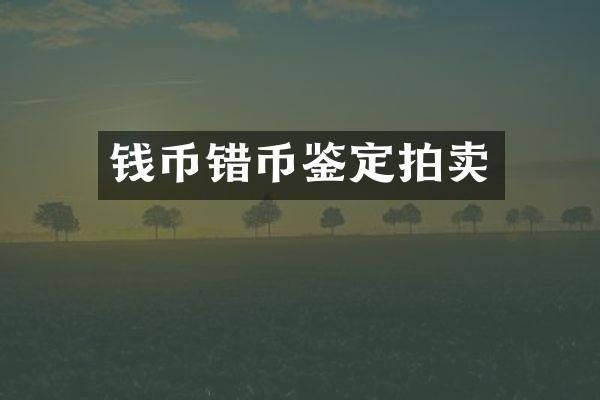 钱币错币鉴定拍卖