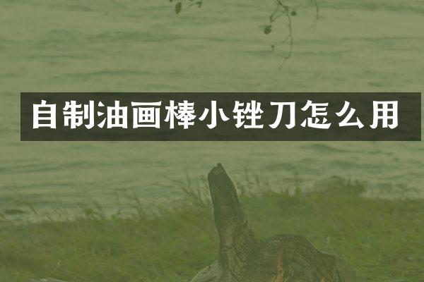 自制油画棒小锉刀怎么用
