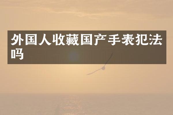 外国人收藏国产手表犯法吗