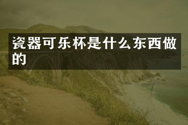 瓷器可乐杯是什么东西做的