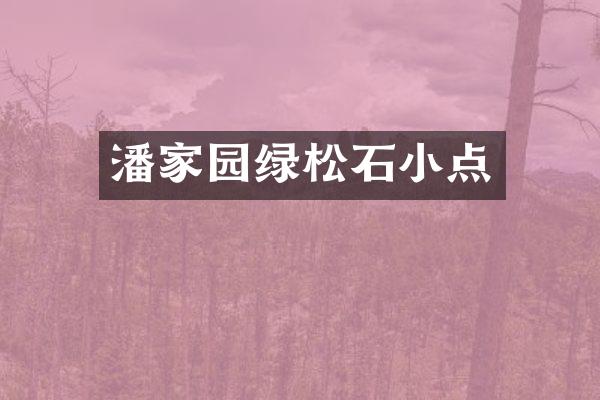 潘家园绿松石小点