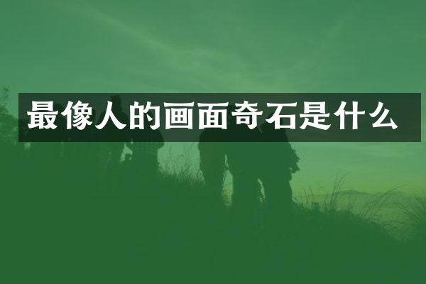 最像人的画面奇石是什么