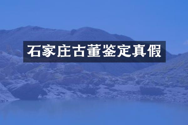 石家庄古董鉴定真假