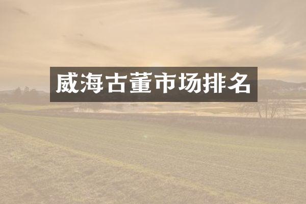 威海古董市场排名