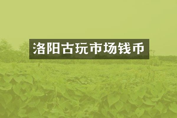 洛阳古玩市场钱币