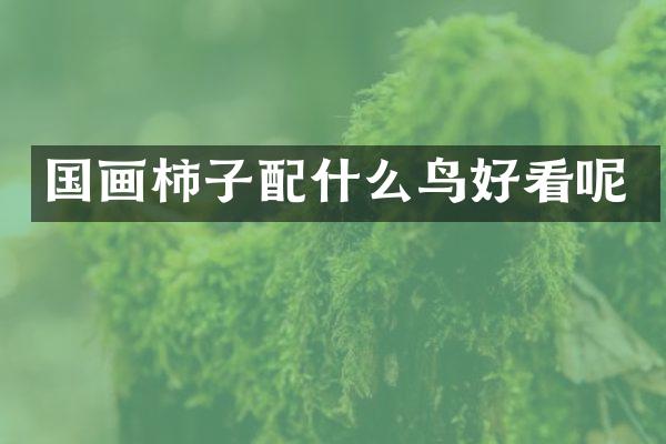 国画柿子鸟好看呢