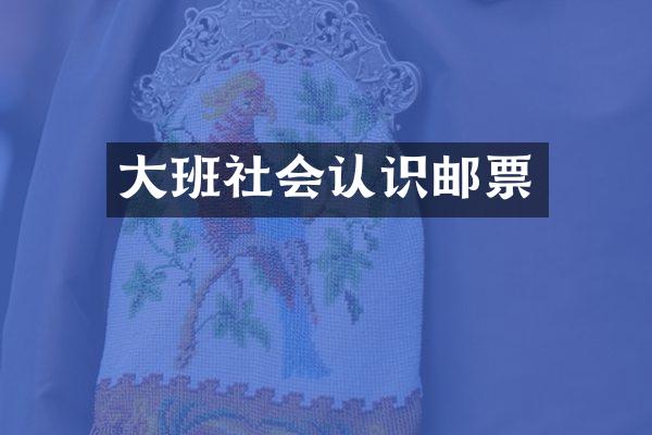 大班社会认识邮票