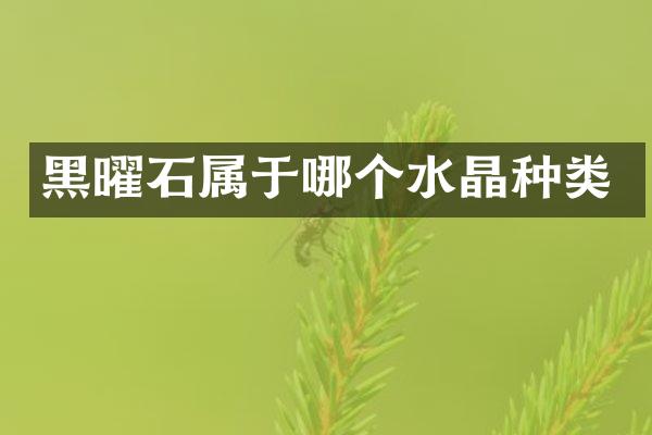黑曜石属于哪个水晶种类