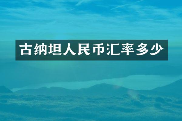 古纳坦汇率多少