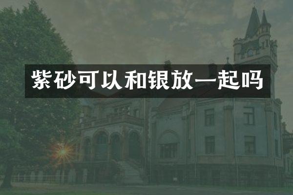 紫砂可以和银放一起吗