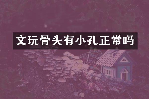 文玩骨头有小孔正常吗