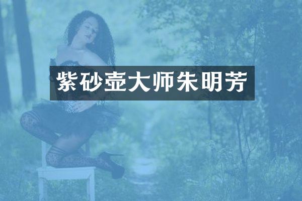 紫砂壶大师朱明芳