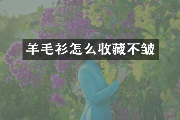 羊毛衫怎么收藏不皱