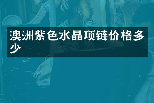 澳洲紫色水晶项链价格多少