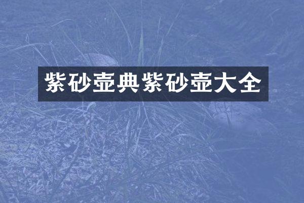 紫砂壶典紫砂壶大全