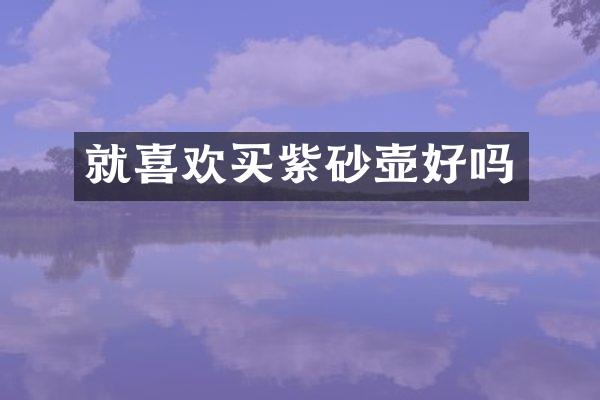 就喜欢买紫砂壶好吗