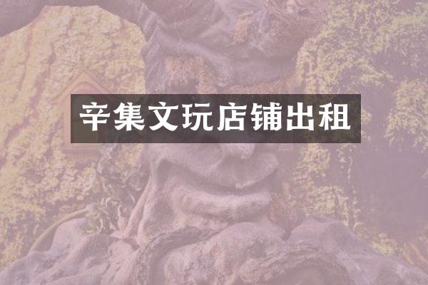 辛集文玩店铺出租