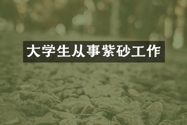 大学生从事紫砂工作