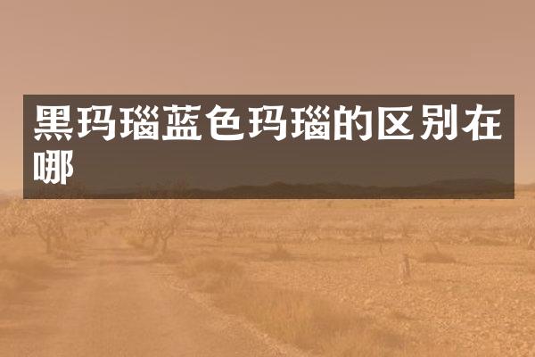 黑玛瑙蓝色玛瑙的区别在哪