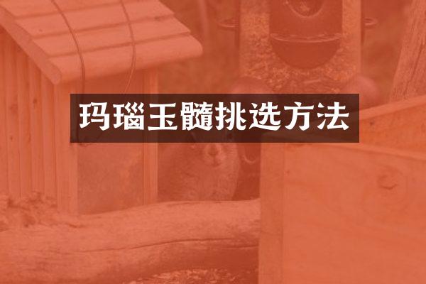 玛瑙玉髓挑选方法