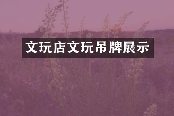 文玩店文玩吊牌展示