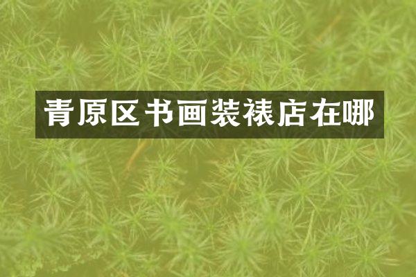 青原区书画装裱店在哪