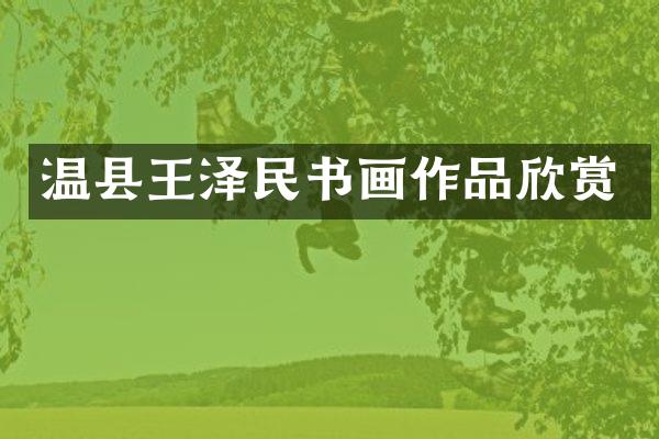 温县王书画作品欣赏