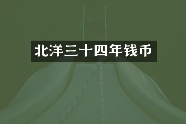 北洋三十四年钱币