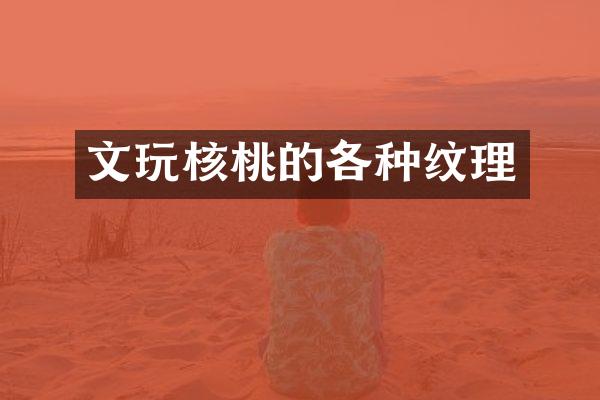 文玩核桃的各种纹理