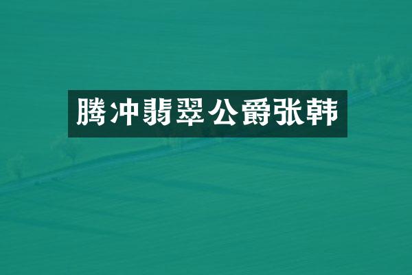 腾冲翡翠公爵张韩