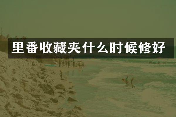 收藏夹什么时候修好