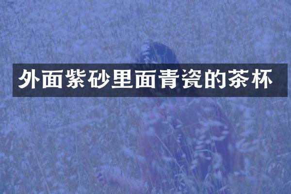 外面紫砂里面青瓷的茶杯