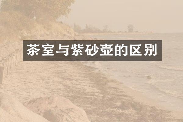 茶室与紫砂壶的区别