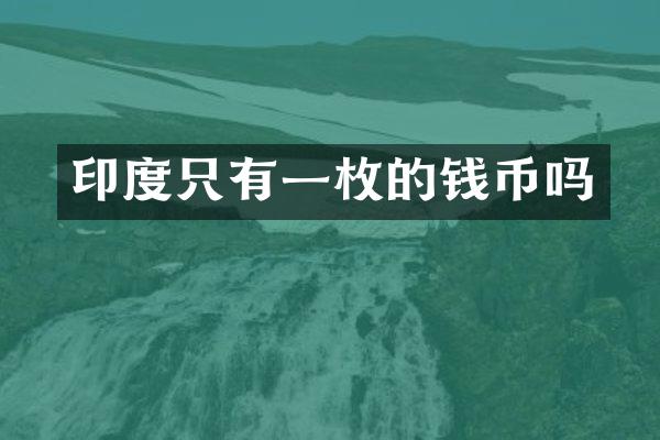 印度只有一枚的钱币吗