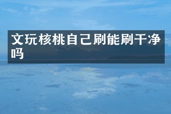 文玩核桃自己刷能刷干净吗
