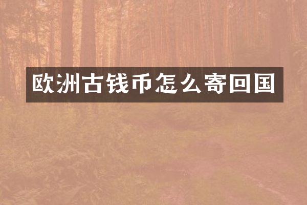 欧洲古钱币怎么寄回国