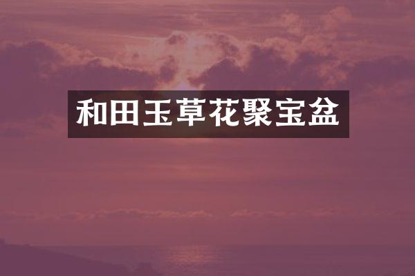 和田玉草花聚宝盆
