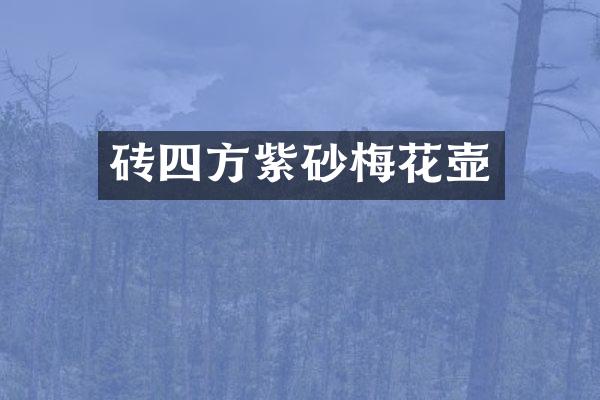 砖四方紫砂梅花壶